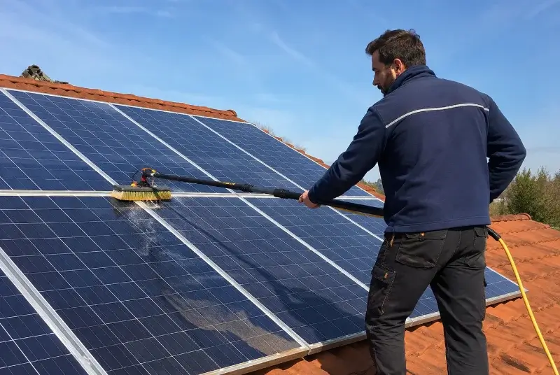 Nettoyage et entretien de panneaux solaires à Gourgé