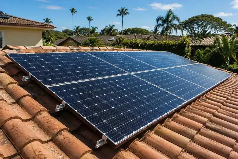 Installation de panneaux solaires à Gourgé
